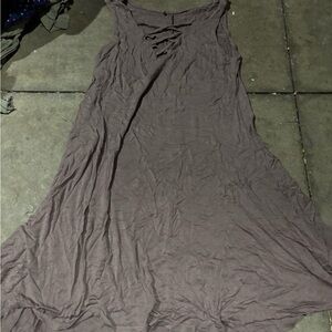 Flowy Brown Maxi Dress